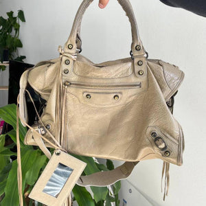 Authentic Balenciaga Classic City Bag – Cream/Beige