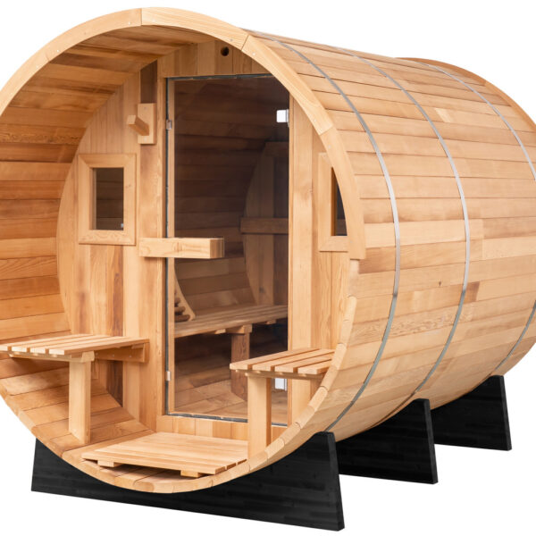 Barrel Sauna with Porch - 6 Person