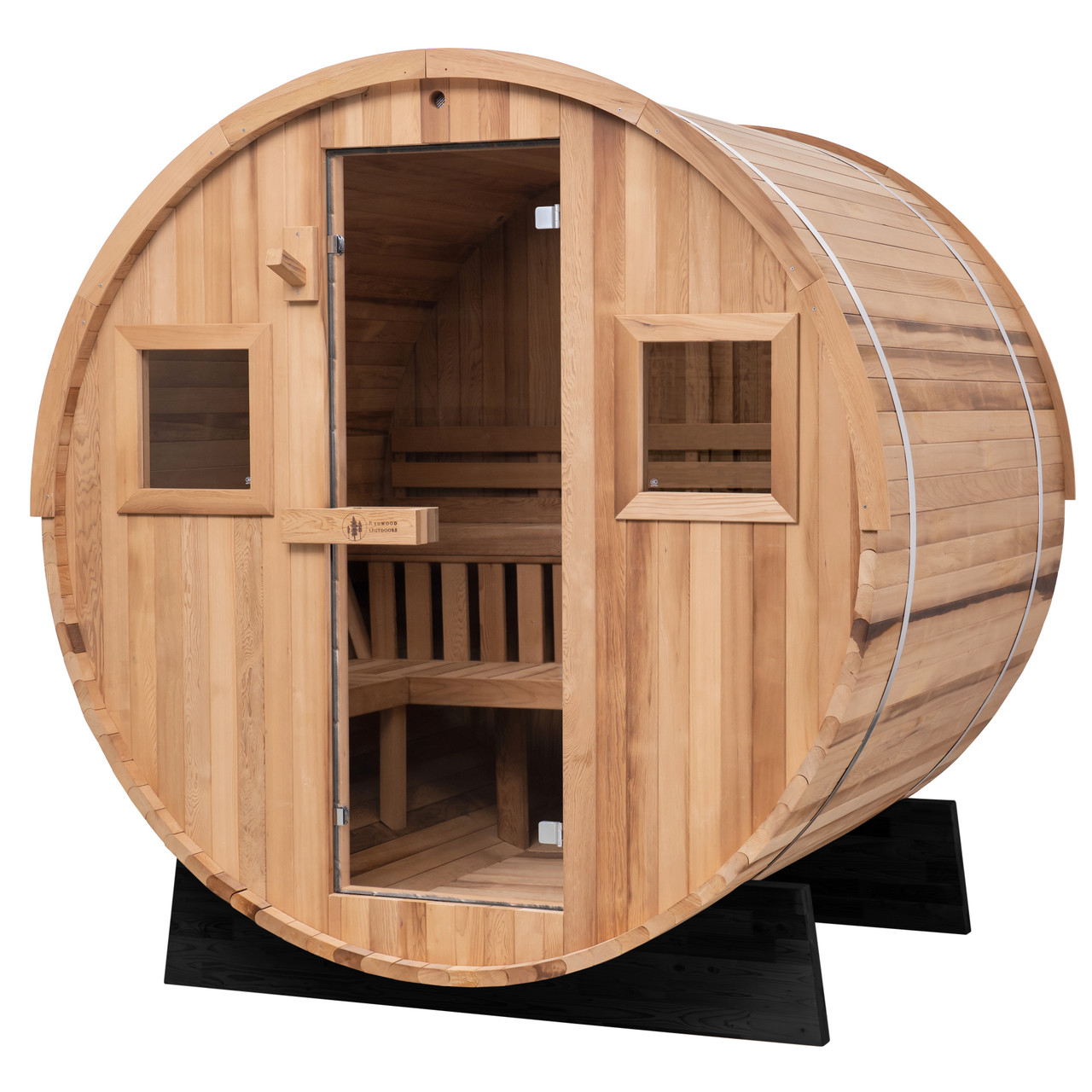 Extra-Wide Barrel Sauna - 6 Person